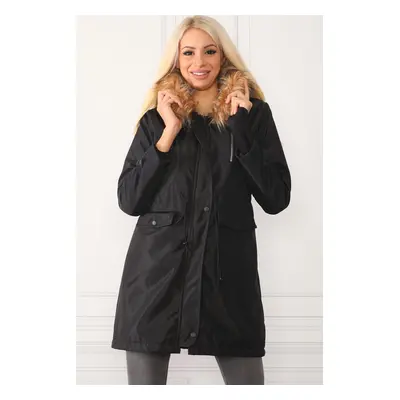 Z0090 DEWBERRY FAUX FÜR INSIDE WOMAN COAT