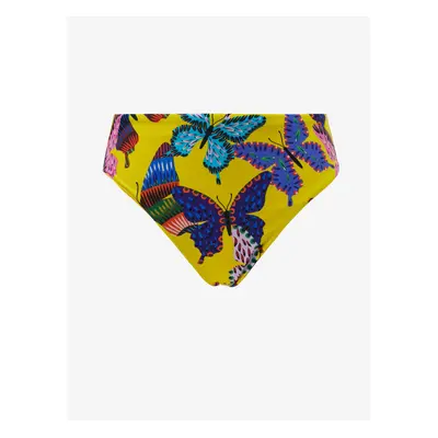 Yellow patterned women's Swimwear Bottoms Desigual Alana I - Women