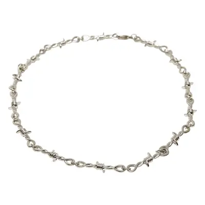 Silver Barbed Wire Necklace