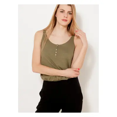 Khaki tank top CAMAIEU - Women