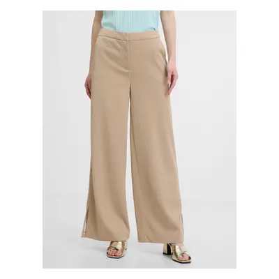 Orsay Beige Women's Wide Leg Trousers - Women's