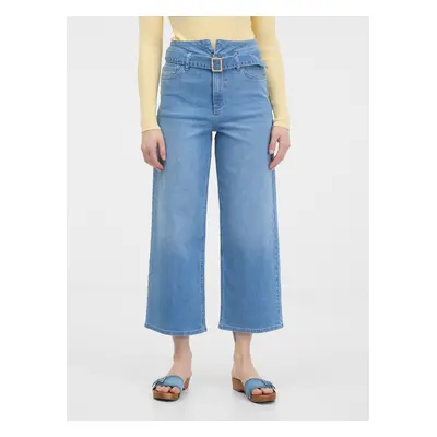 Orsay Light Blue Women's Wide Jeans - Women