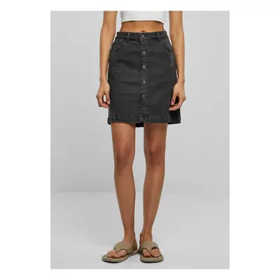 Women's Organic Stretch Denim Skirt with Black Wash