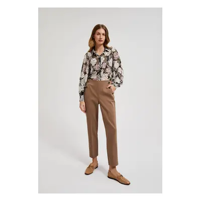 Women's elegant pants MOODO - beige