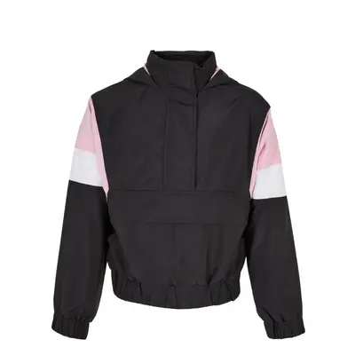 Girls' Light 3-Tone Tug of Choice Jacket Black/Girls Pink/White