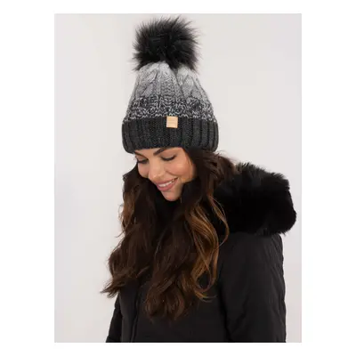 Dark gray winter hat RUE PARIS