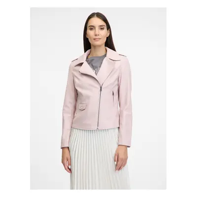 Light pink women's faux leather jacket ORSAY - Women's