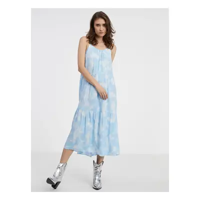 White and blue lady patterned dress ONLY Nova - Women