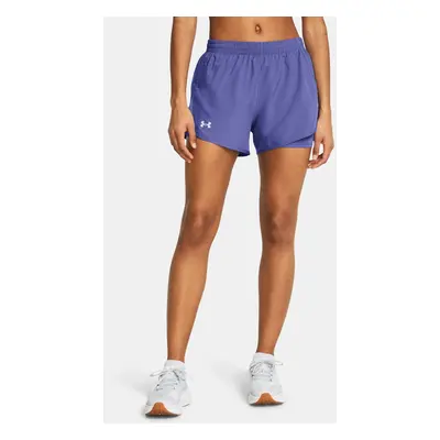 Under Armour Shorts UA Fly By 2-in-1 Shorts-PPL - Women