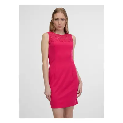 Orsay Dark pink Women's Sheath Dress with Lace - Women