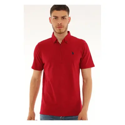 T8583 DEWBERRY MEN'S T-SHIRT-BURGUNDY