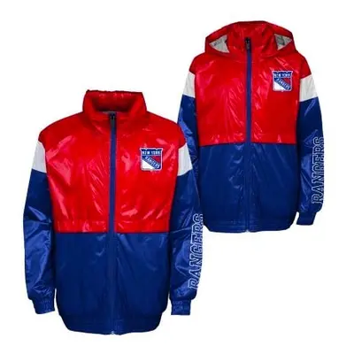 Children's Jacket Outerstuff GOAL LINE STANCE FZ WINDBREAKE NEW YORK RANGERS