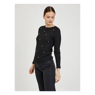 Black Women's Ribbed Sweater ORSAY - Women