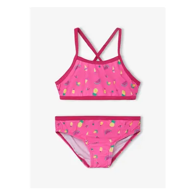 Pink Girly Patterned Swimwear Name It Ziza - Girls