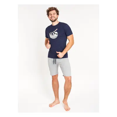 Férfi pizsama Yoclub Yoclub_Men's_Short_Cotton_Pyjamas_PIA-0031F-A110_Multicolour