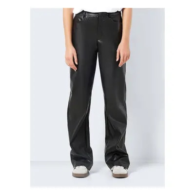 Black Leatherette Trousers Noisy May Andy - Ladies