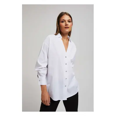 Shirt with decorative buttons