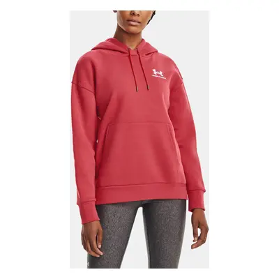 Under Armour Sweatshirt Essential Fleece Hoodie-RED - Women