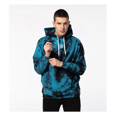 Mr. GUGU & Miss GO Man's Dark Tie Dye Hoodie OVS-M