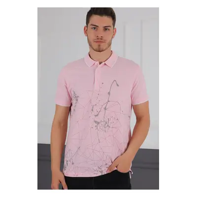 T0369 DEWBERRY DIO RISE MEN'S T-SHIRT-PINK