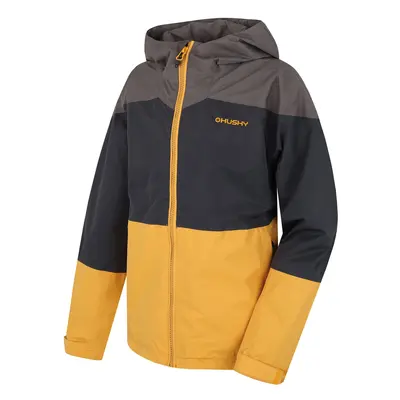 Children's hardshell jacket HUSKY Nicker K tm. grey/light mustard