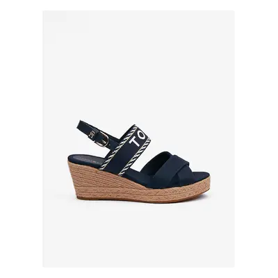 Dark blue Women's Wedge Sandals Tommy Hilfiger - Women