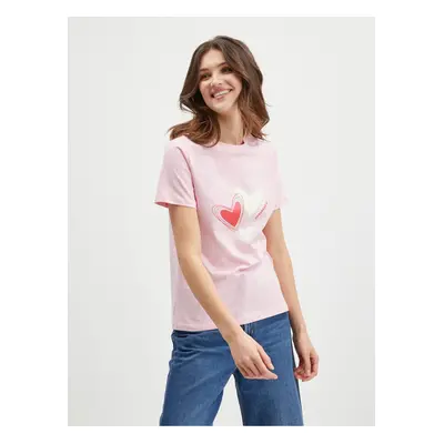 Pink Women's T-Shirt Converse - Women