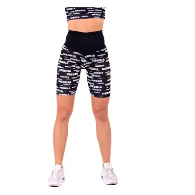 Nebbia Women's X Cycling Shorts Seaqual Black & White