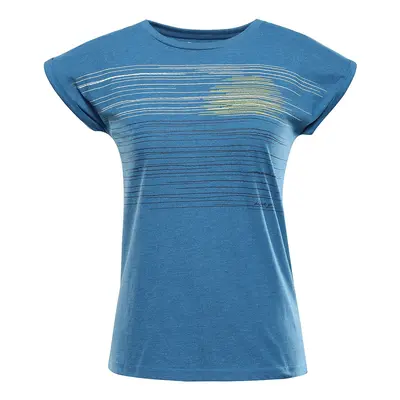 Women's functional T-shirt with cool-dry ALPINE PRO GREMA mykonos blue variant pb