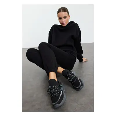 Trendyol Black Knit Colorful Lace-Up Women's Sneakers