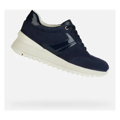 Dark blue women's sneakers Geox Desya - Women's