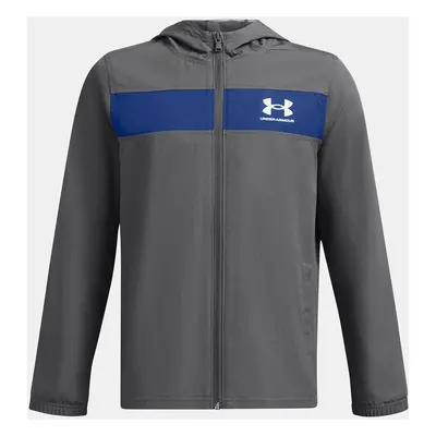 Boys' jacket Under Armour UA Sportstyle Windbreaker-GRY - Boys