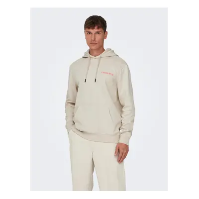 Beige Men's Hoodie ONLY & SONS Bryce - Men's