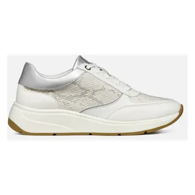 Silver-white women's sneakers Geox Cristael - Women's