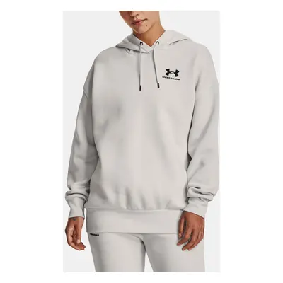 Under Armour Sweatshirt Essential Flc OS Hoodie-GRN - Women