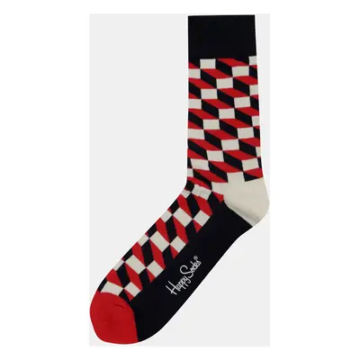 Red-white patterned socks Happy Socks - unisex