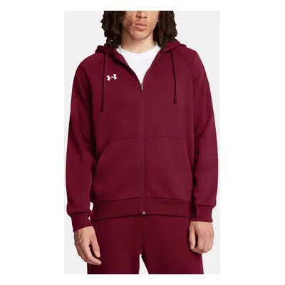 Men's sweatshirt Under Armour UA Rival Fleece FZ Hoodie-RED - Men's