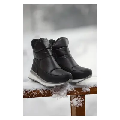 Trendyol Black Water Repellent Short Flat Heel Women's Snow Boots