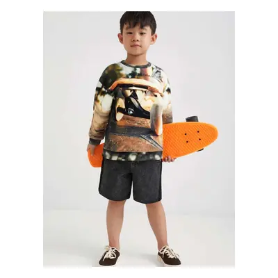 Desigual Cupido Brown Patterned Hoodie - Boys