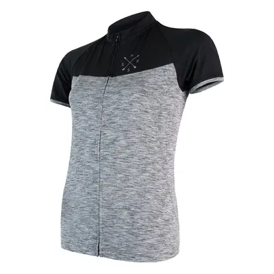 Women's cycling jersey Sensor Cyklo Motion Grey/Black