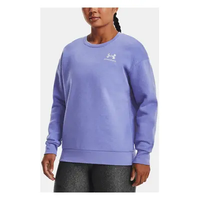 Under Armour Sweatshirt Essential Fleece Crew-BLU - Women