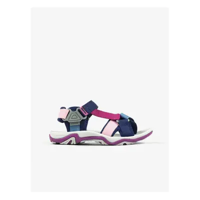 Pink-blue girls' sandals Richter - Girls