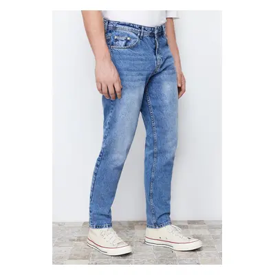 Trendyol Blue Relax Fit Boyfriend Jeans Denim Trousers