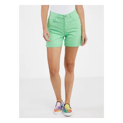 Green Womens Denim Shorts ONLY Vega - Women