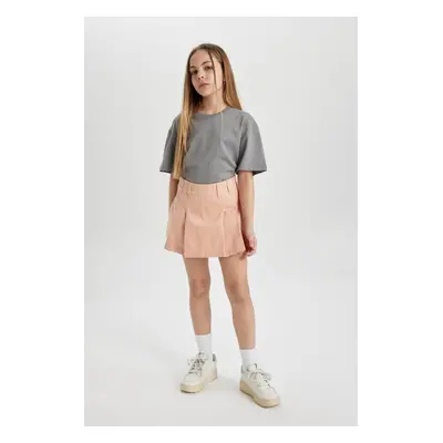 DEFACTO Girls' Gabardine Short Skirt