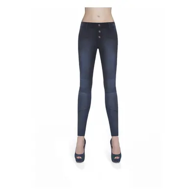 Bas Bleu Women's AVRIL denim trousers hand-wiped with stitching