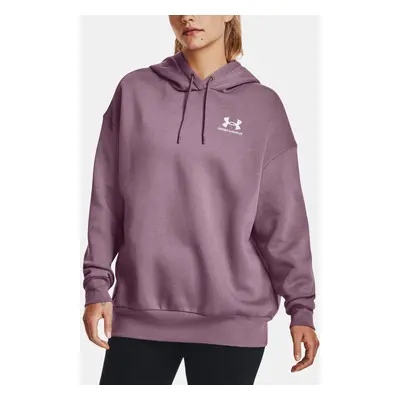 Under Armour Sweatshirt Essential Flc OS Hoodie-PPL - Women