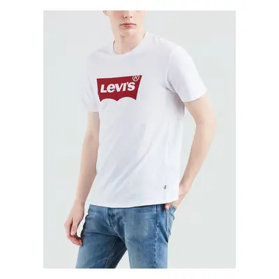 Levi&#39;s Men&#39;s White T-Shirt with Levi&#39;s® Print - Men&#39;s