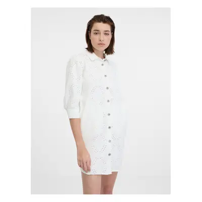 Orsay White Denim Shirt Dress - Women