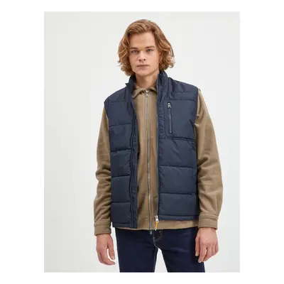 Dark blue quilted vest ONLY & SONS Jake - Men